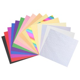 sourcing map 50 Pack Toner Reactive Foil,Deco Foil Transfer Sheets 8.5"x11" A4 Hot Foil Paper for Laser Printer Scrapbooking Heat Transfer DIY Craft,Colorful