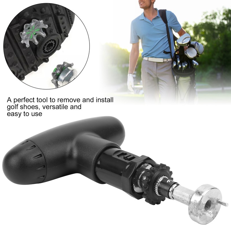 Golf Multi Functional Shoe Cleat Wrench Spikes Remover Ratchet Handle