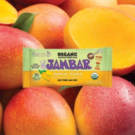 Jambar Energy Bar Musical Mango 2.12 Oz Pack Of 4