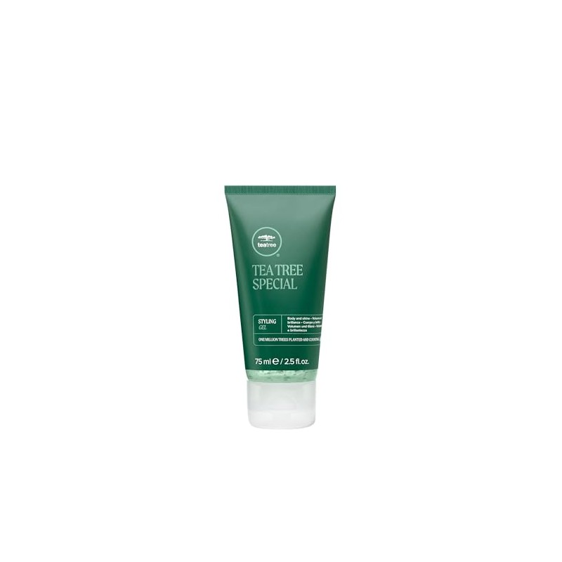 Tea Tree Styling Gel, Fijación Media, Acabado de Alto Brillo,