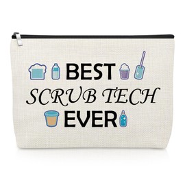 Gevody Surgical Gifts Scrub Tech Gifts for Women Makeup Bag Thank You Present for Surgical Nurse Doctor Coworker Surgeon Technologist Cosmetic Bag Christmas Birthday Present Nurse Week Zipper Pouch