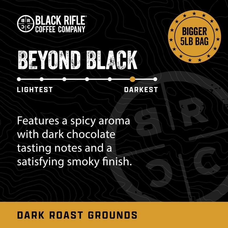 Black Rifle Coffee Company Beyond Black, 5 lb Bag, Ground