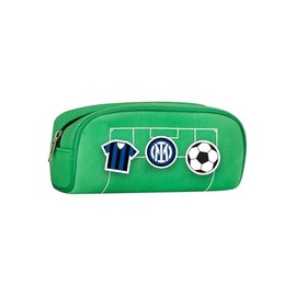 Seven Portapenne Scuola con Patch Inter, Verde, Accessori Scuola, Accessori Zaino, Per bambini e ragazzi, Tempo libero, Idea regalo tifoso