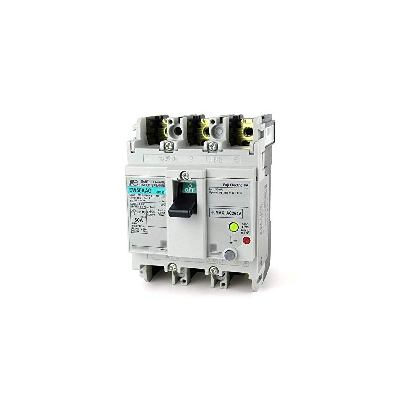 Fuji Electric EW32AAG-3P015B 4B GT-Leakage Circuit Breaker for General Wiring