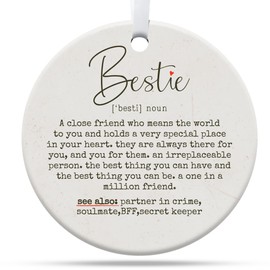 Bestie Gifts for Women, Work Besties Gifts for Women, Gifts for Best Friend, Friend Ornaments for Women, Friends Christmas Ornaments