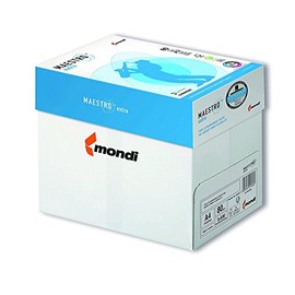 2500 Sheets of Mondi Maestro Extra Copier Paper 80 g/m² DIN A4 Brilliant White TrioTec Technology