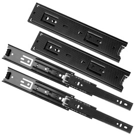 2 Pairs Soft Close Drawer Runners, 200mm Heavy Duty Draw Runners, Drawer Slides Rails, Full Extension Side Mount Ball Bearing Draw Sliders Replacement, Metal Cabinet Drawer Rails Track Guide Glides