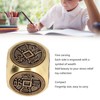 Metal Figertip Rotating Cube Embossed 6 Sided Anti Anxiety Stress