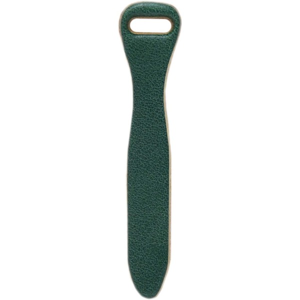 Koboichi Nume Leather Zipper Slider, Zipper Pull, Set of 5, Small Size, Zipper Tab, Pull, Leather, Simple, Zipper, Leather, Present, Gift, green