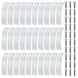 30pcs Anti-Slip Drawer Stoppers, Non Slip Clear PVC Plastic Drawer Stops with Screws for Old Dresser Furniture Cabinet Bottom Repair Fixing Tool Replacement