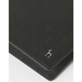 Hazzys (대구신세계)GOLDEN LANE 블랙 음각패턴 소가죽 슬림 반지갑 HJWA4F571BK (Gwangju Shinsegae) GOLDEN LANE Black Embossed Pattern Cowhide Slim Wallet HJWA4F571BK
