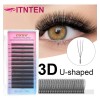 Pestañas Postizas Itntfn 3d Forma U Naturales Y Voluminosas