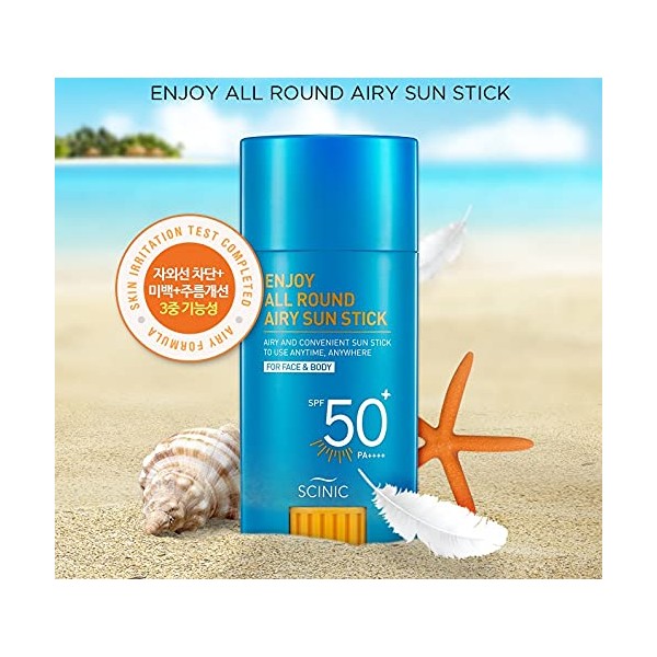 [Scinic] Enjoy All Round Airy Sun Stick SPF 50+ PA++++ 25g - Sunscreen, Korean Cosmetics, K-beauty, Skincare