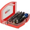 KS Tools 918.3070 Torsionpower Colour Coded Screwdriver Bits, 1/4, Red/Black,