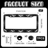 Bat Spider Web License Plate Frame, License Plate Frame Holder,Front