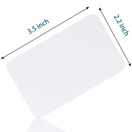 Primbeeks 300pcs Premium White Blank Business Cards, 3.5x 2.2 inch Small Blank White Cardstock Note business kraft paper cards