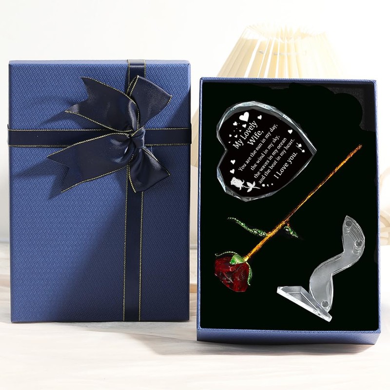 XuanMingyuan Crystal Rose Heart Set