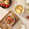 MALACASA 20 oz Ceramic Soup Bowls with Handles, Set of 4