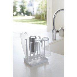 Yamazaki Industries 2847 Glass Stand Tower, Slim White