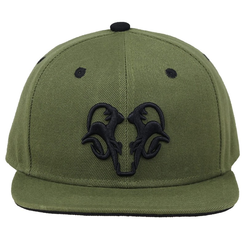 Bexxwell Snapback Cap Green with 3D Embroidery in Black (Perfect