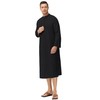 LVCBL Kaftan Men's Islamic Caftan for Men Long Sleeve Muslim