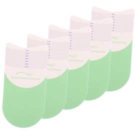 FRCOLOR 5pcs Eyelash Rulers for Accurate Lash Measurement Durable Lash Measuring Tools Essential for Beauty Routine Eyelash Extensions for Professionals Personal Use