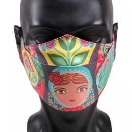 Handmade Matryoshka Doll face mask 100% Cotton handmade in USA
