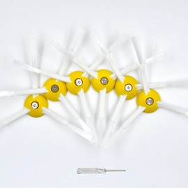 Replacement Parts Side Brush Compatible for iRobot Roomba 600 700 800 900 Series 675 692 694 677 671 614 980 960 985 880 860 866 870 Vacuum Cleaner Accessories,6 Edge Sweeping Side Brush,Screw Driver