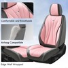Coverado Front Seat Covers, Luxury Leather Seat Covers for Cars,