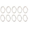 5 Pair Silver Hoop Earrings Retro Simple Lightweight Zinc Alloy