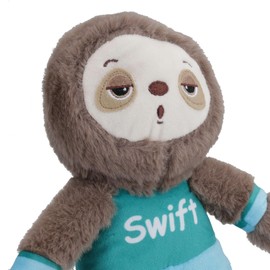 AB Tools Plush Soft Sporty Sloth Swift Dog Toy Cuddly Play Toy Gift With Squeak