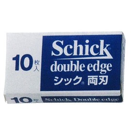 Schick Stainless Steel Double Edge Replacement Blades (Pack of 10) for Shaving Razor