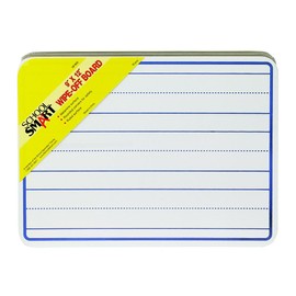 School Smart Lined Dry Erase Boards, 9 x 12 Inches, Pack of 10