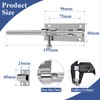 EFUTURETIME 2 x Door Bolt Sliding Bolt 20 cm (8