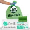 Reli. Biodegradable 13 Gallon Trash Bags | 100 Count |