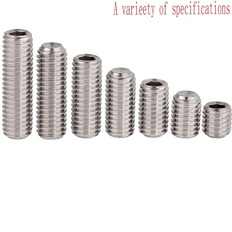 M3 x 20mm Stainless Steel Socket Set Screws Hexagon Socket