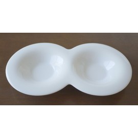 Komodo Round Double Saucer, White (P27101)