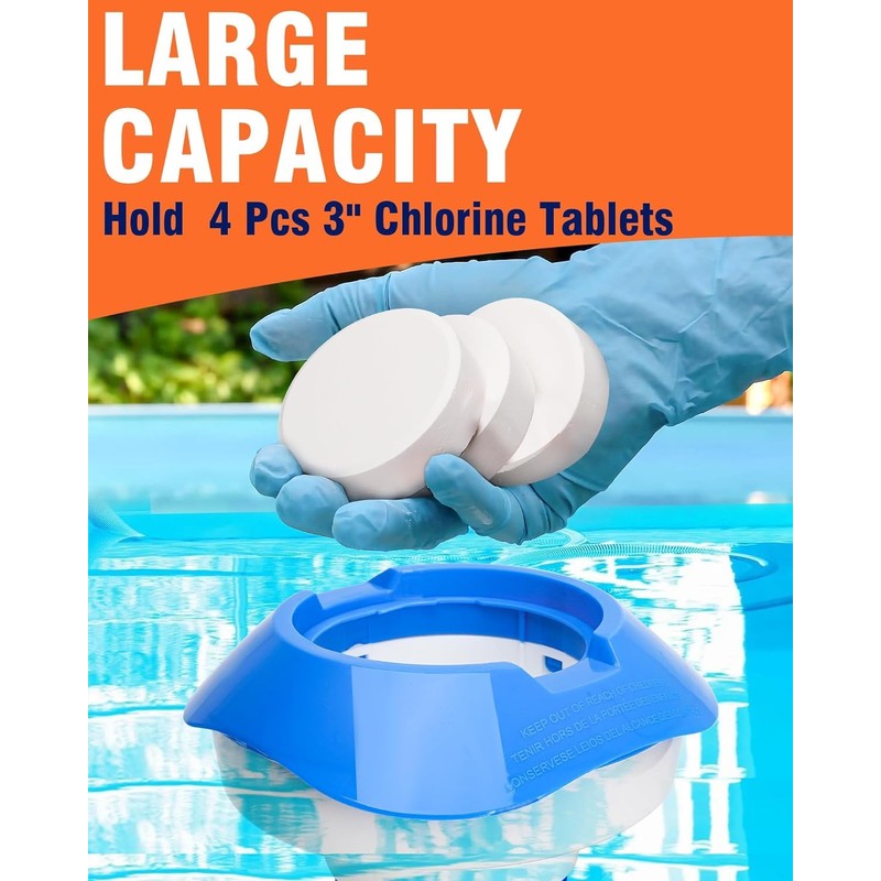 7 Inch Dosing Float, Pool Chlorine Float, Pool Dosing Float,