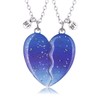 2PCS Collane Notte Stellata Magnetiche Uniche BFF, Collane a Catena