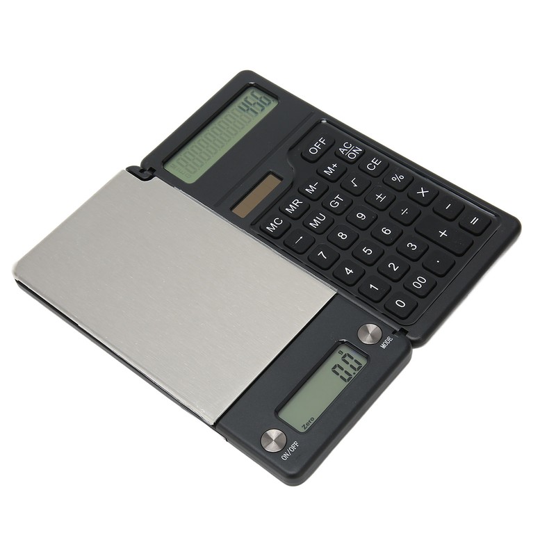 Electronic Scale with Solar Calculator 0.1g High Accuracy Multiple Units