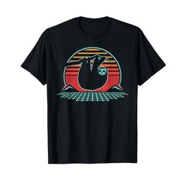 Sloth Lover Animal Retro Vintage 80s Style T-Shirt