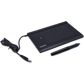 Turcom Graphics Tablet Drawing Touch Pen for Windows and Mac - 5.5 '' x 4" Black Surface Area Ideal for Kids and Artists (TS-6540)