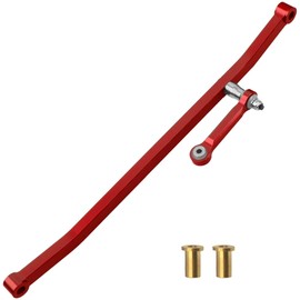 ShareGoo Metal Front Steering Linkage Set Steering Tie Rod #LOS241030 Compatible with 1/8 Losi LMT Soild Axle 4WD RC Monster Truck (Red)