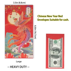 Chinese New Year Red Envelopes Red Envelope Snake 2025 Lunar New Year Envelopes Lucky Money Envelopes for Cash Red Pockets Hong Bao Li Xi Fancy Envelopes Large 24Pcs
