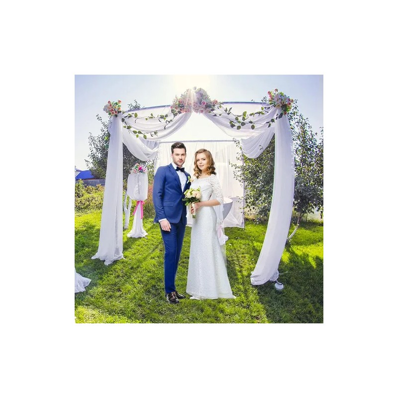 Rollo De Tela De Organza Para Decoración De Boda 1.6x10m