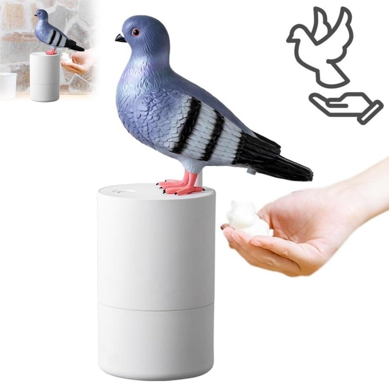 Pigeons Soap Dispenser, Countertop Automatic Induction Foam Soap Dispenser, Touchless