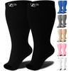 Zeta Wear 1 Pair Plus Size Compression Socks Open Toe