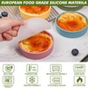 Koluti Silicone Ramekins set of 6, 4oz Shallow Creme Brulee
