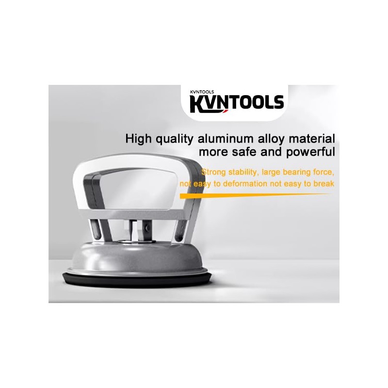 KVNTOOLS 260 lbs Dent Puller Suction Cup,Aluminum Dent Puller/Tile Suction