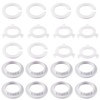 20 Pcs Bright White Adapter Ring Reducer Kit For Lampshade